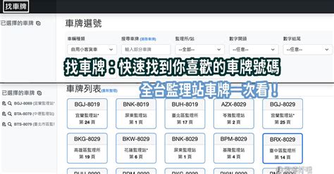 車號選牌吉凶|車牌選號工具｜附：車牌吉凶、數字五行命理分析 – 免 